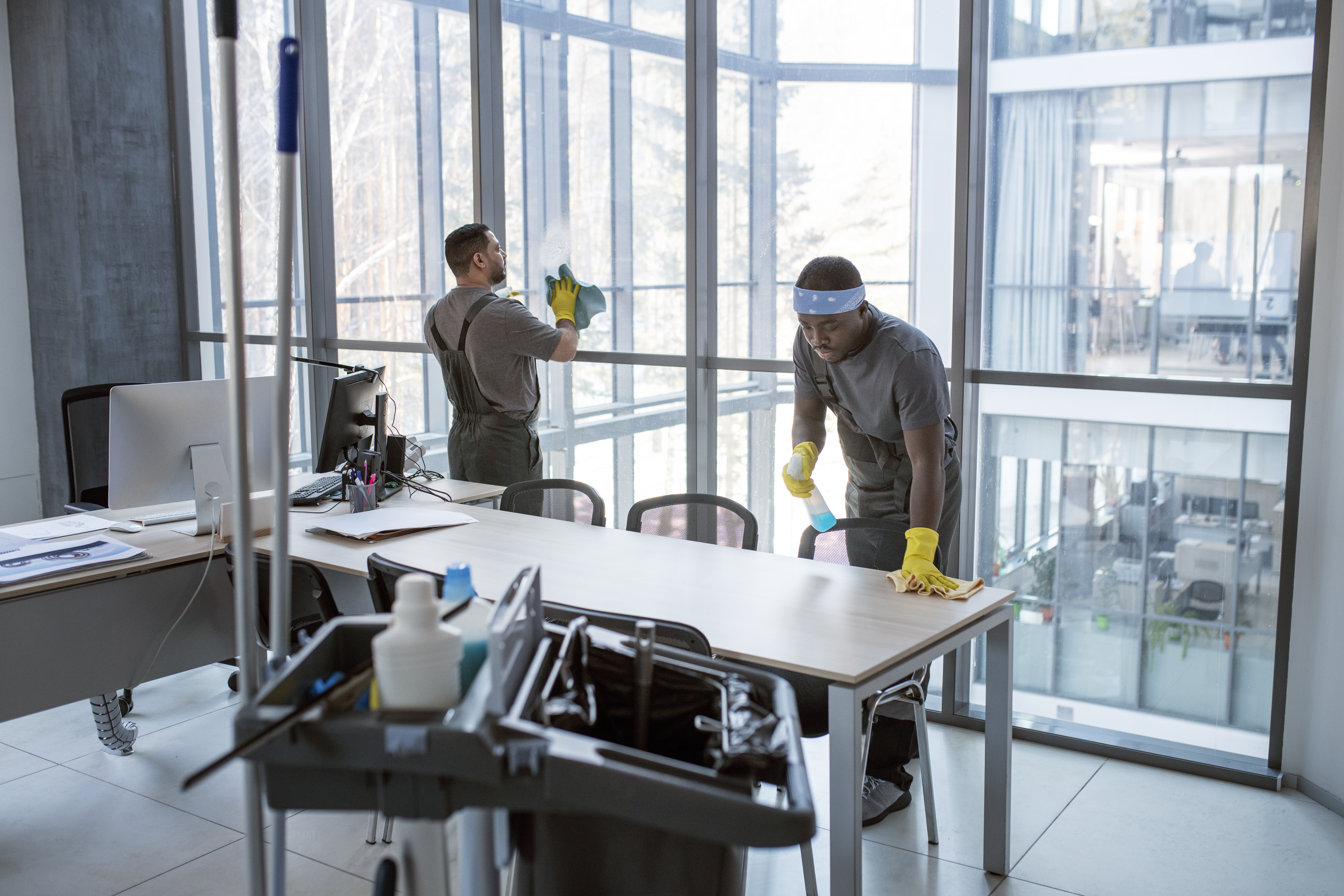 office building cleaning