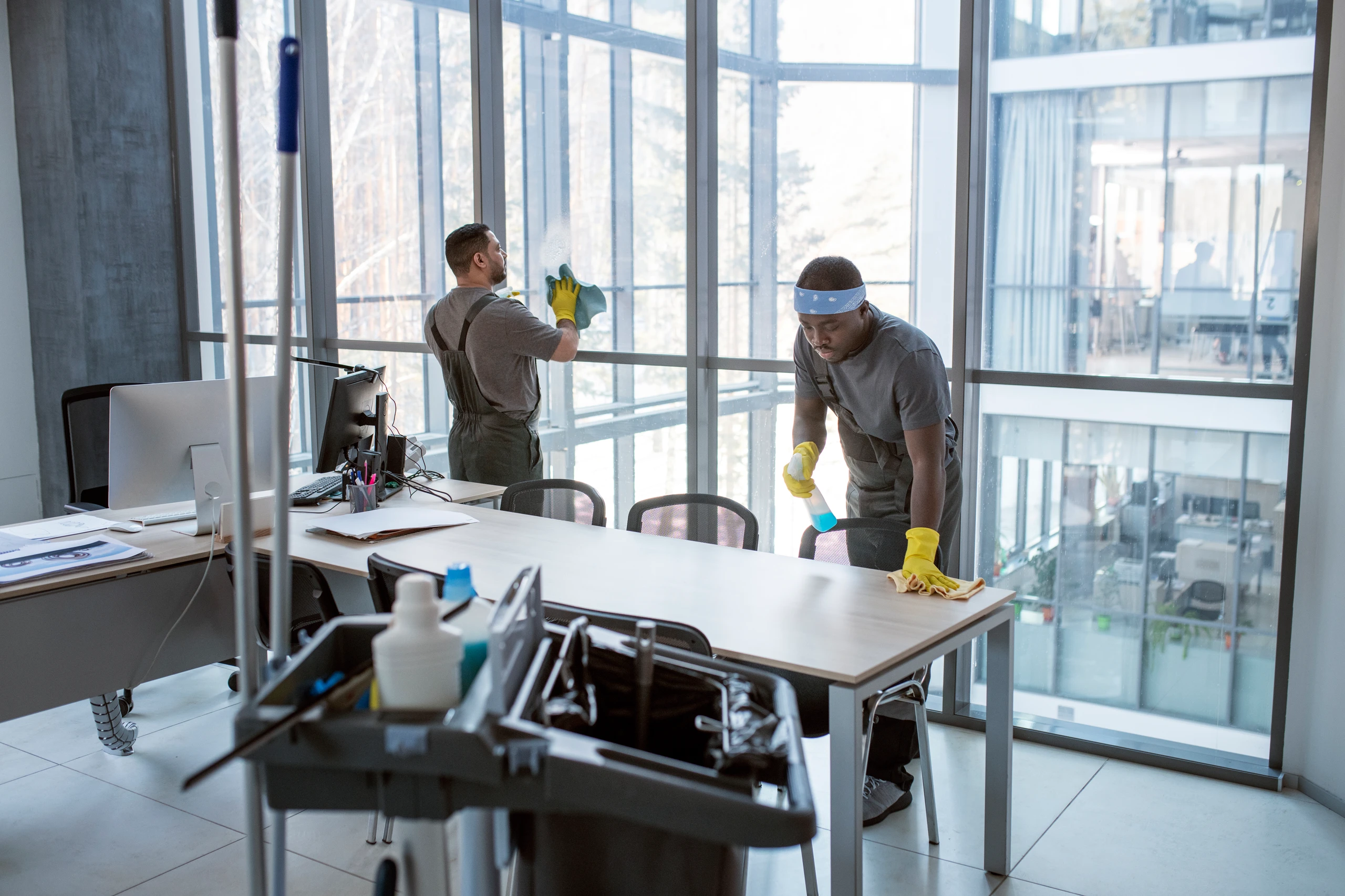office building cleaning